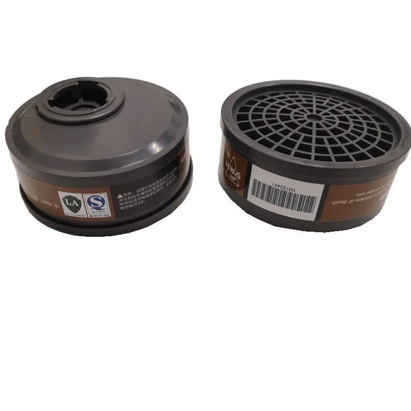 Half Face Dust Gas Chemical Respirator Dual Filters Work Safety Protective Mask For Industrial Spraying Organic Vapor